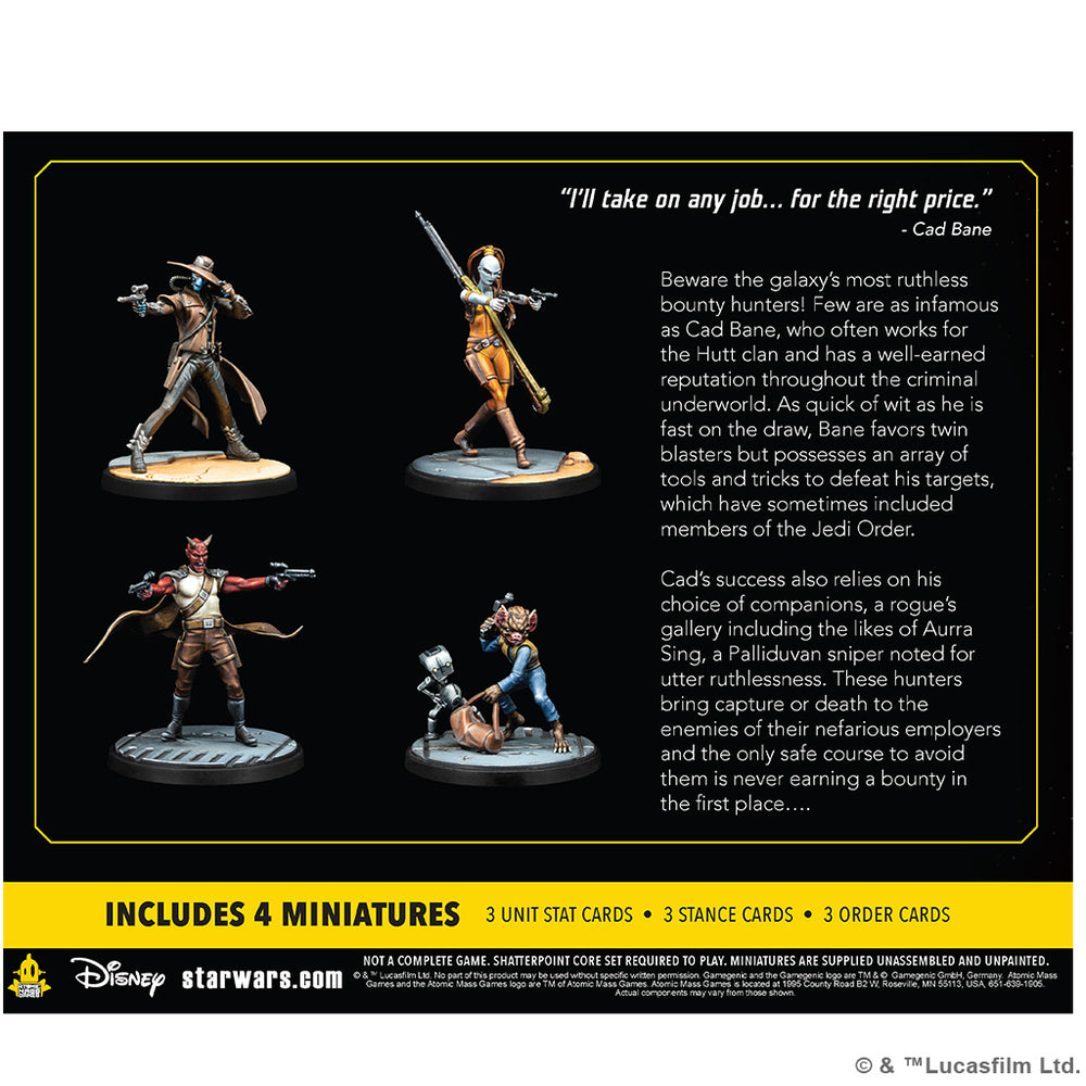 Star Wars Shatterpoint: Scum - Cad Bane Squad - Fistful of Credits
