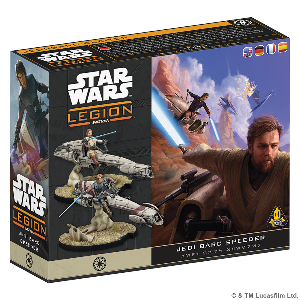 Star Wars Legion: Republic Jedi General on BARC Speeder