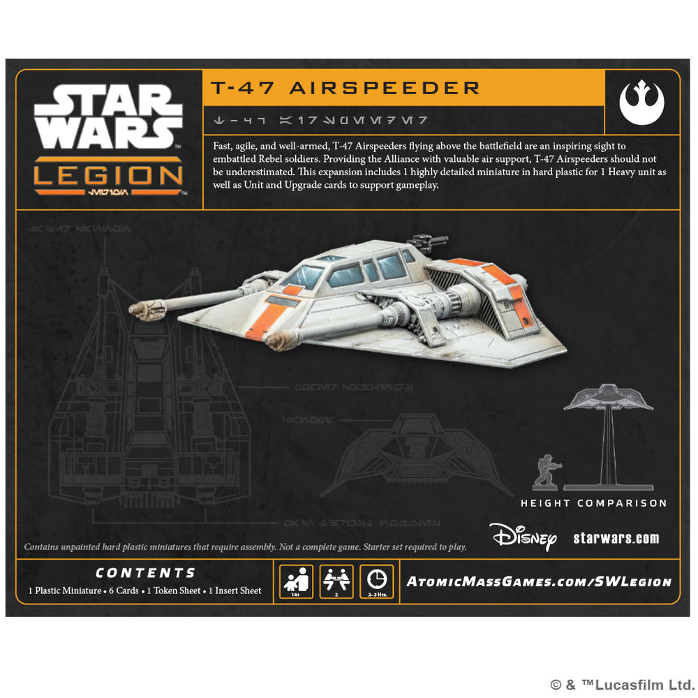 Star Wars Legion: Rebel Unit - T-47 Airspeeder