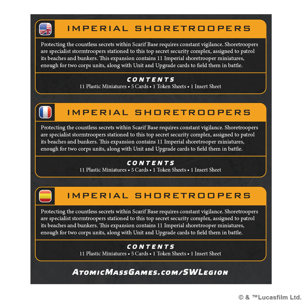 Star Wars Legion: Imperial Unit - Shoretroopers