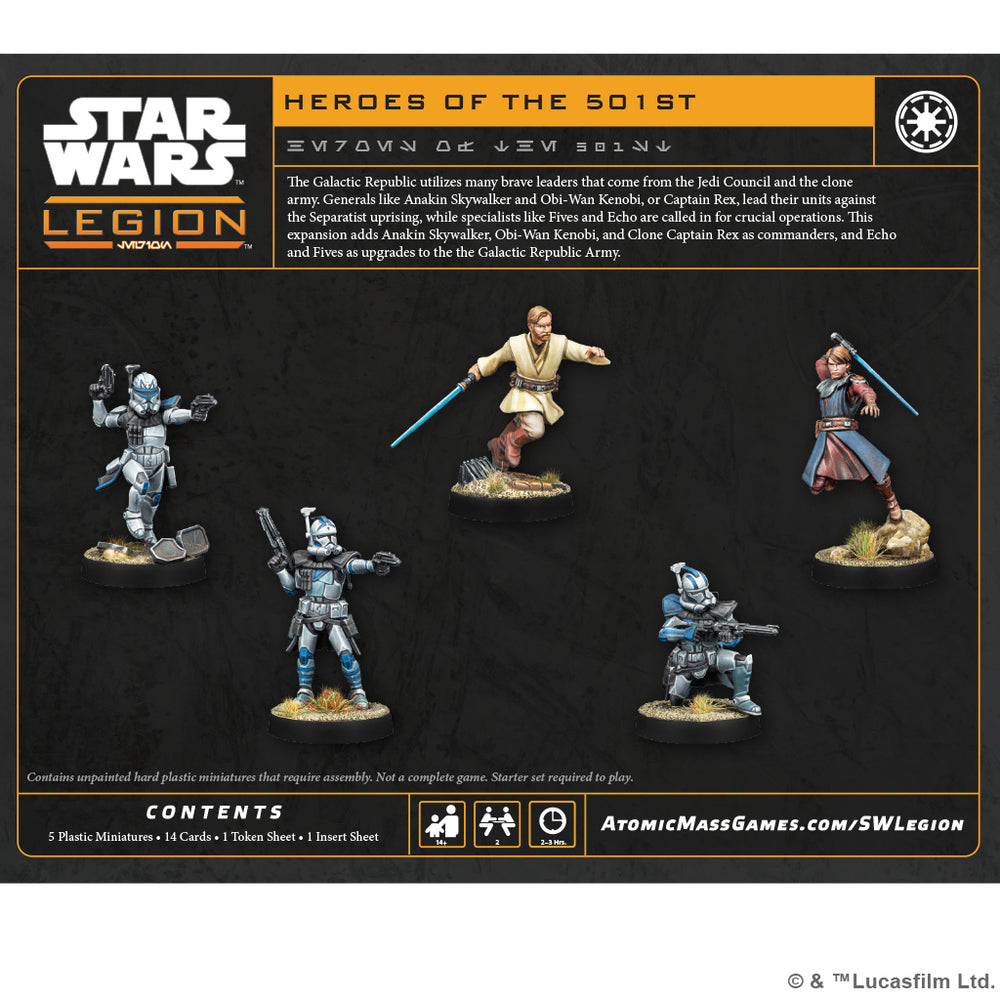Star Wars Legion: Galactic Republic Heroes of the Clone Army
