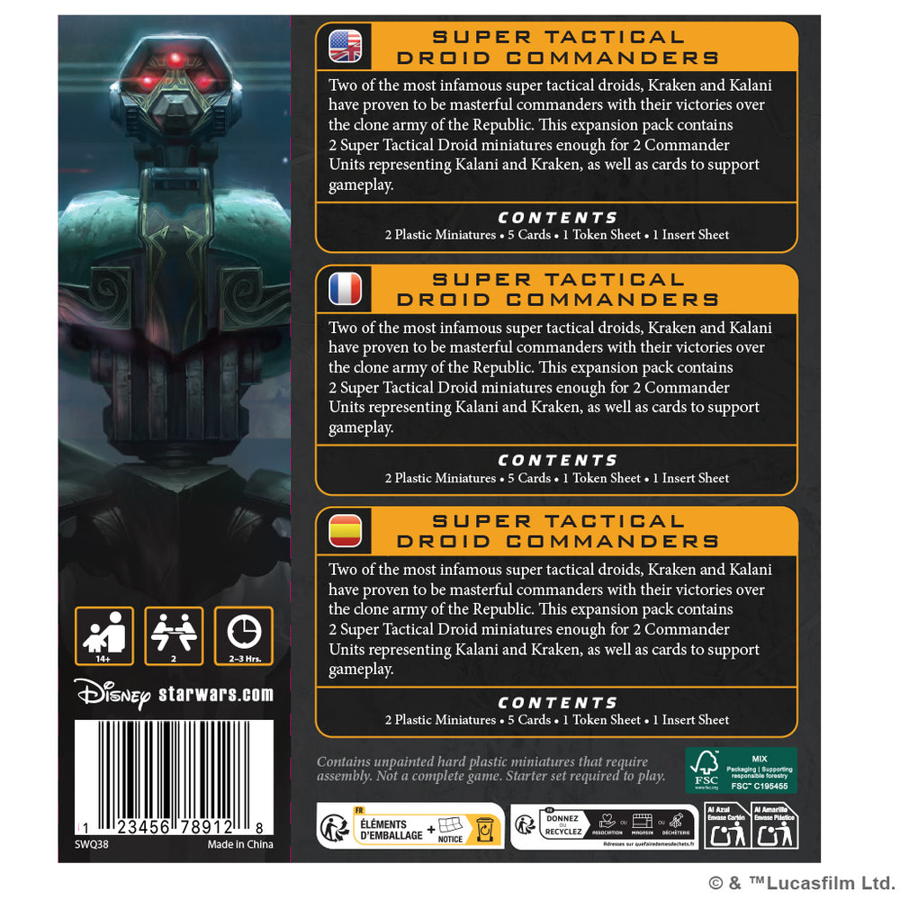 Star Wars Legion: Seperatists Super Tactical Droid Commanders