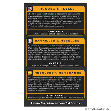 Star Wars Legion: Rebel Rogues & Rebels