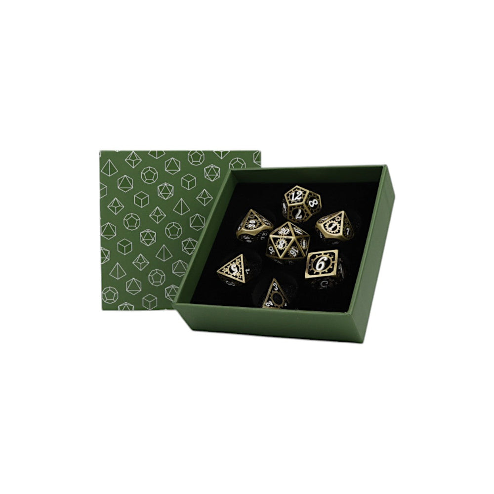 Dice LPG: Poly 7-set Clockwork Sun