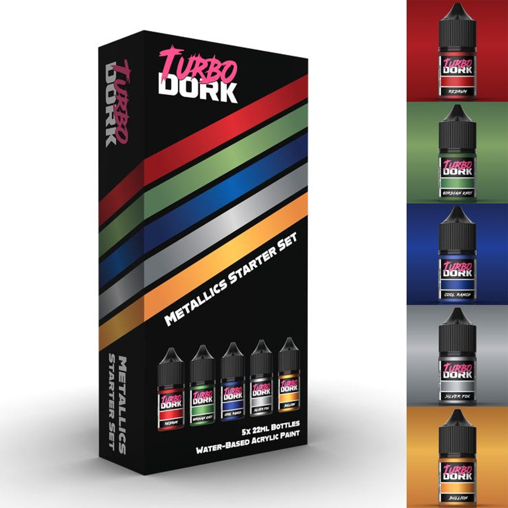 Paint Turbo Dork Set: Metallic Acrylic - Turbo Dork Starter Set (5x 22ml paints)