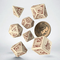 Dice The Witcher: Poly 7 Set + Coin