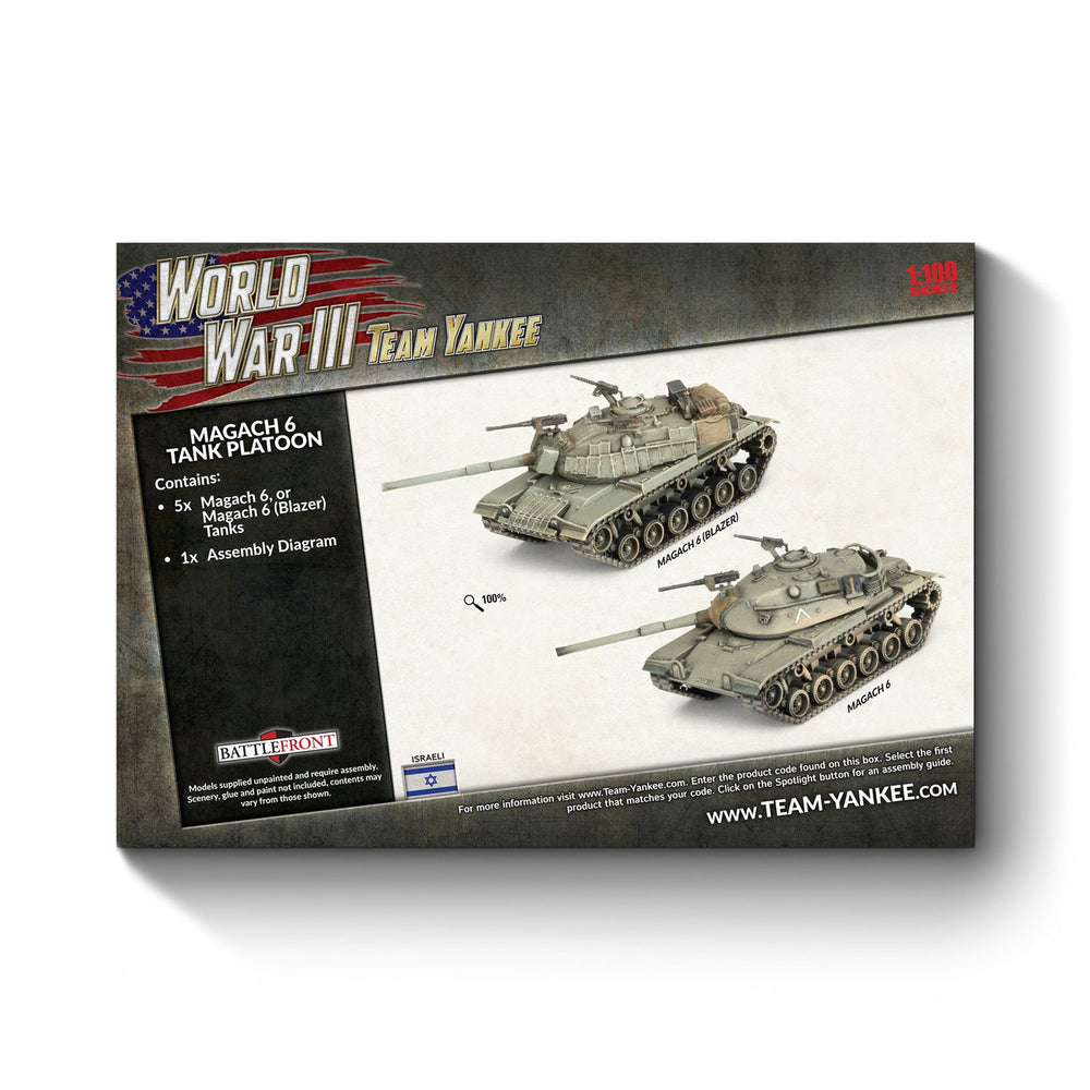 World War 3: Israeli Magach 6 (Blazer) Platoon (WWIII x5 Plastic)