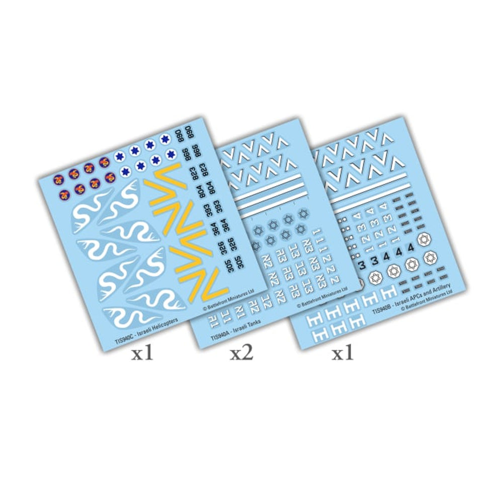 World War 3: Israeli Decal Set (WWIII x4 Decal Sheets)