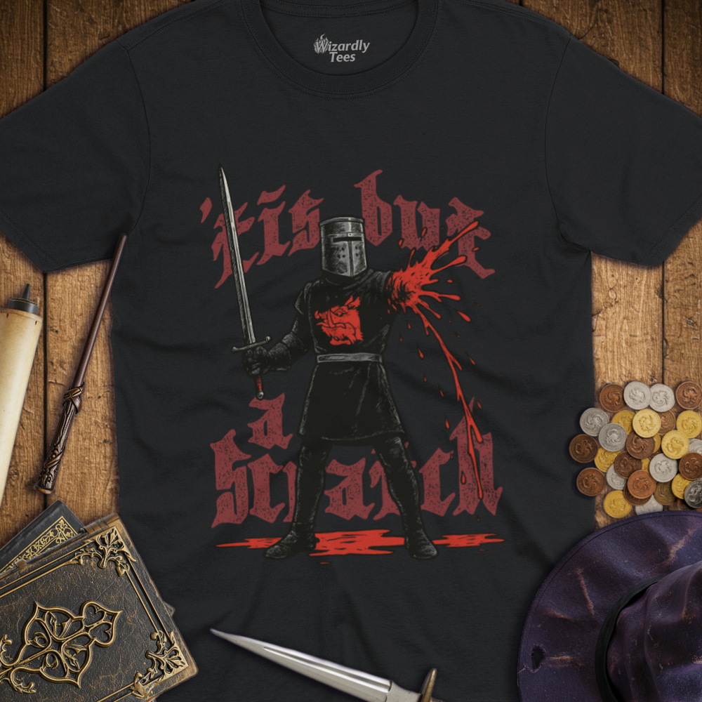 T-Shirt Wizardly: Tis But A Scratch Black Knight