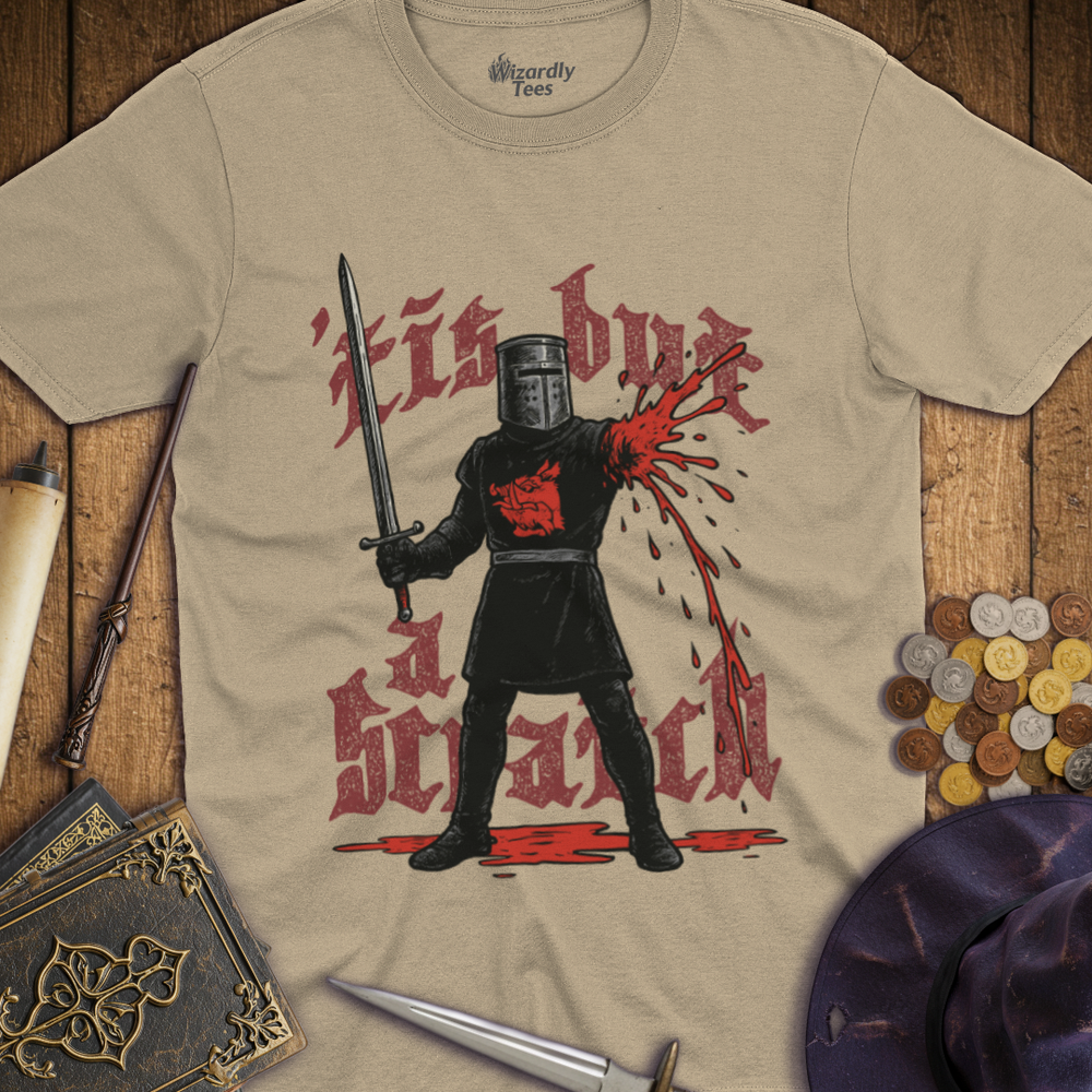 T-Shirt Wizardly: Tis But A Scratch Black Knight