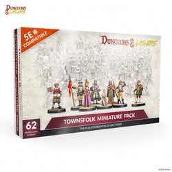 Dungeons & Lasers Fantasy: Townsfolk Miniature Pack