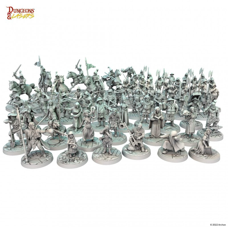 Dungeons & Lasers Fantasy: Townsfolk Miniature Pack