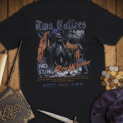 T-Shirt Wizardly: Two Coffees No Lunch Raw Whimsy Premium
