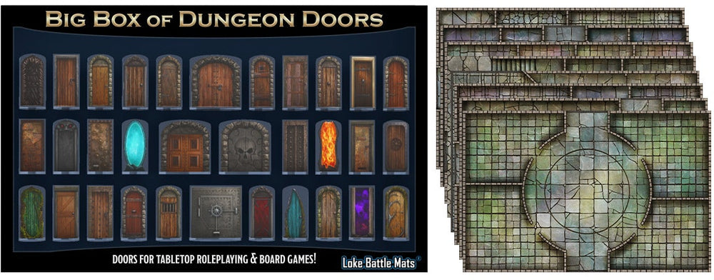 Battlemat Loke: Big Box of Dungeon Doors