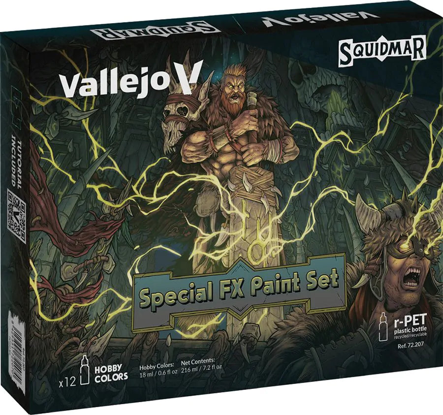 Paint Vallejo: Game Color Set Squidmar Miniatures - Special FX Paint Set (12 Colors) 18 ml
