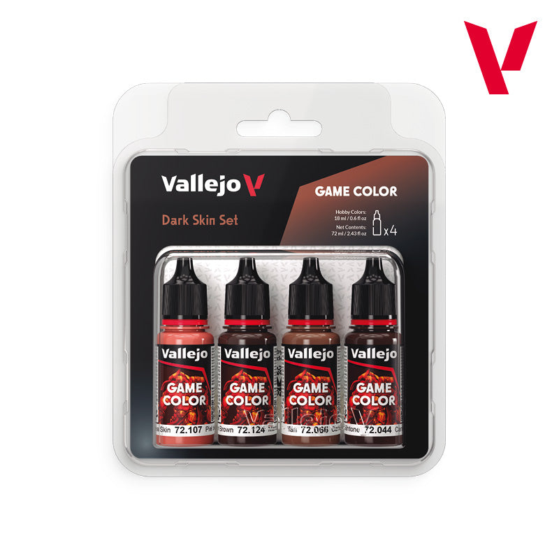 Paint Vallejo Game Color Set: 4 Color Set, 18 ml.