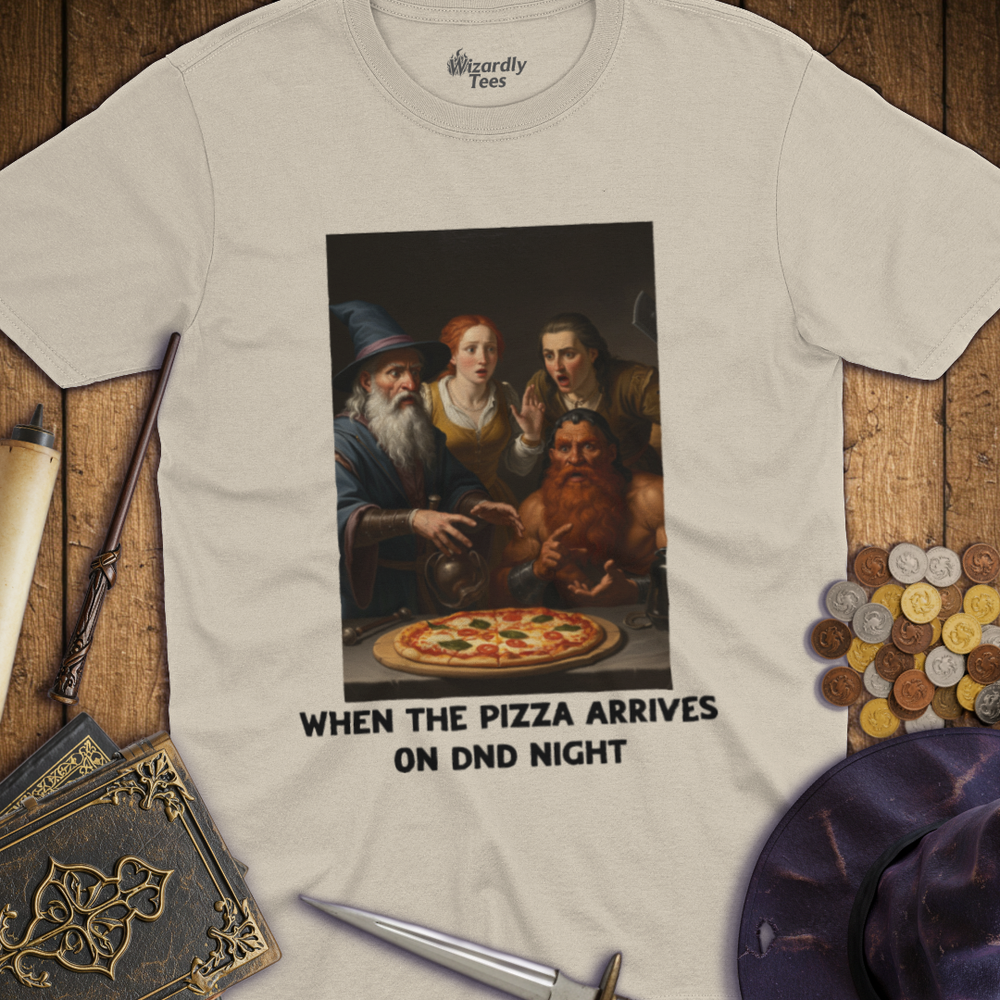 T-Shirt Wizardly: When the Pizza Arrives on DnD Night