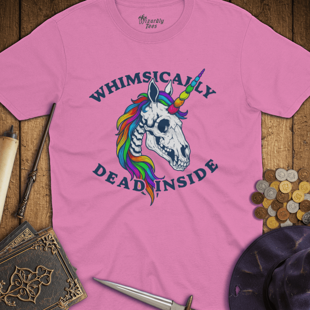 T-Shirt Wizardly: Whimsically Dead Inside Rainbow Unicorn