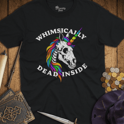 T-Shirt Wizardly: Whimsically Dead Inside Rainbow Unicorn