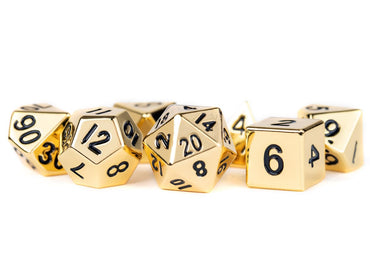 Dice Metallic Dice Co: Poly 7 Set Metal
