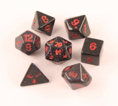 Dice Crystal Caste: Poly 7 Set Dwarven Stones 14mm