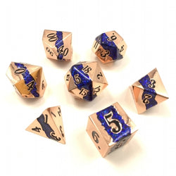 Dice Crystal Caste: Poly 7 Set Dwarven Metal Infinity Lode