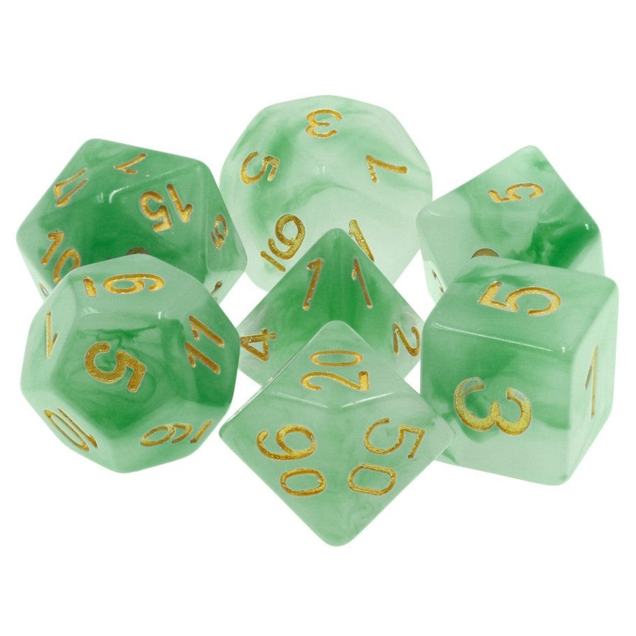 Dice Tasty Minstrel: Poly 7 Set Jade