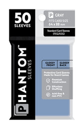 Boardgame Sleeves Phantom: Gray Size (64mm x 88mm) (50)