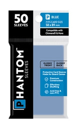 Boardgame Sleeves Phantom: Blue Size (58mm x 89mm) (50)