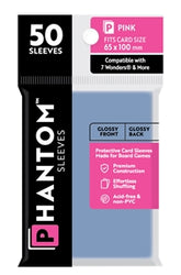 Boardgame Sleeves Phantom: Pink Size (65mm x 100mm) (50)