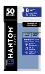 Boardgame Sleeves Phantom: Navy Size (80mm x 120mm) (50)