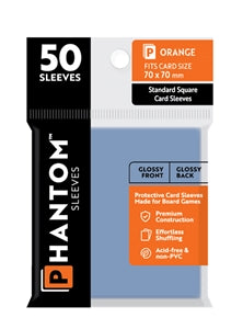 Boardgame Sleeves Phantom: Orange Size (70mm x 70mm) (50)
