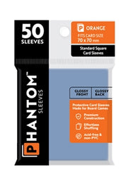 Boardgame Sleeves Phantom: Orange Size (70mm x 70mm) (50)