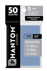 Boardgame Sleeves Phantom: Gray Size (64mm x 88mm) (50)