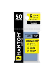 Boardgame Sleeves Phantom: Yellow Size (41mm x 63mm) (50)