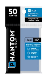 Boardgame Sleeves Phantom: Blue Size (58mm x 89mm) (50)