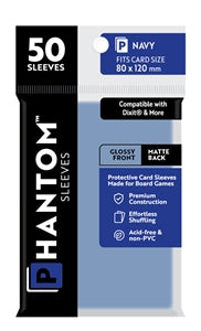 Boardgame Sleeves Phantom: Navy Size (80mm x 120mm) (50)