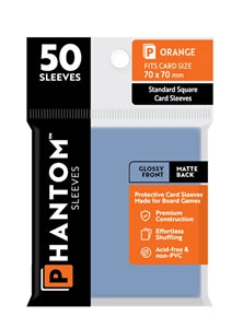 Boardgame Sleeves Phantom: Orange Size (70mm x 70mm) (50)