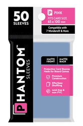 Boardgame Sleeves Phantom: Pink Size (65mm x 100mm) (50)