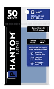 Boardgame Sleeves Phantom: Navy Size (80mm x 120mm) (50)