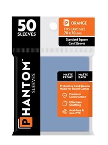 Boardgame Sleeves Phantom: Orange Size (70mm x 70mm) (50)