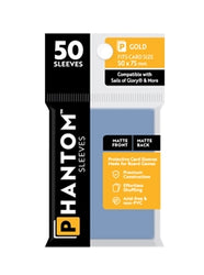 Boardgame Sleeves Phantom: Gold Size (50mm x 75mm) (50)