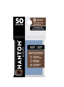Boardgame Sleeves Phantom: Brown Size (43mm x 65mm) (50)