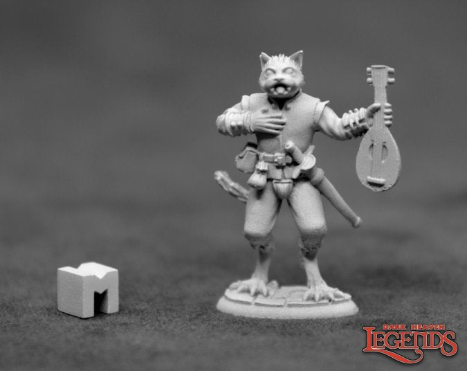 Mini Reaper: Catfolk Bard - Trilladour