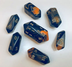 Dice Crystal Caste: Poly 10 set Hybrid Oblivion