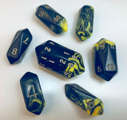 Dice Crystal Caste: Poly 10 set Hybrid Oblivion