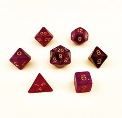 Dice Crystal Caste: Poly 7 set Pearl