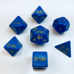 Dice Crystal Caste: Poly 7 set D'oh! Opaque
