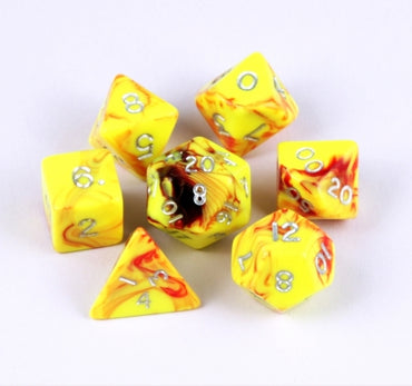 Dice Crystal Caste: 12mm Six-sided 27 set Toxic
