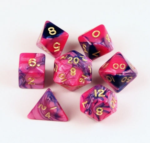 Dice Crystal Caste: 12mm Six-sided 27 set Toxic